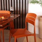 Cadeira de Jardim em Plástico 83x50x53,5cm Terracota Summa Amélia Tramontina