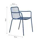 Cadeira De Jardim Grid Ii Azul