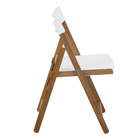 Cadeira de Jardim em Madeira Dobrável e Reclinável 78,7x42,5cm Branco Potenza Naterial