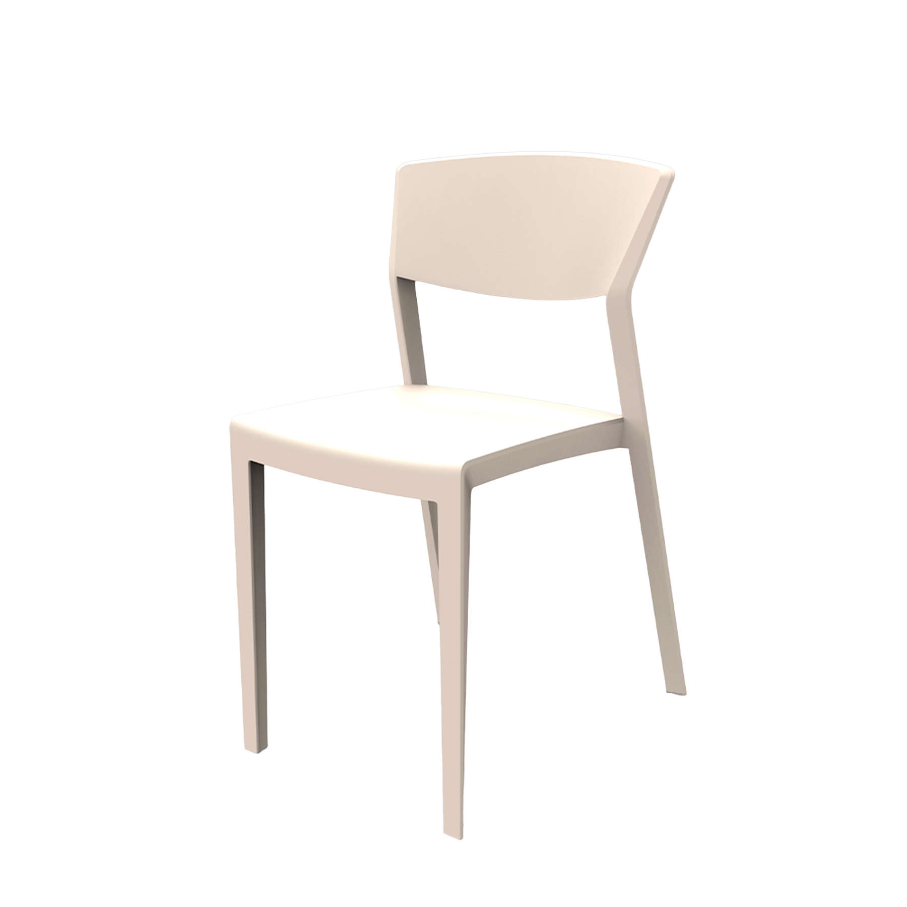 Cadeira de Jardim em Resina 79,8x47cm Bege Fendi Oui I'm In Home