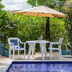 Cadeira de Jardim em Plástico 86x67,5cm Branco Basic Tramontina