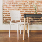 Cadeira de Jardim em Plástico 82x44cm Branco Safira Tramontina