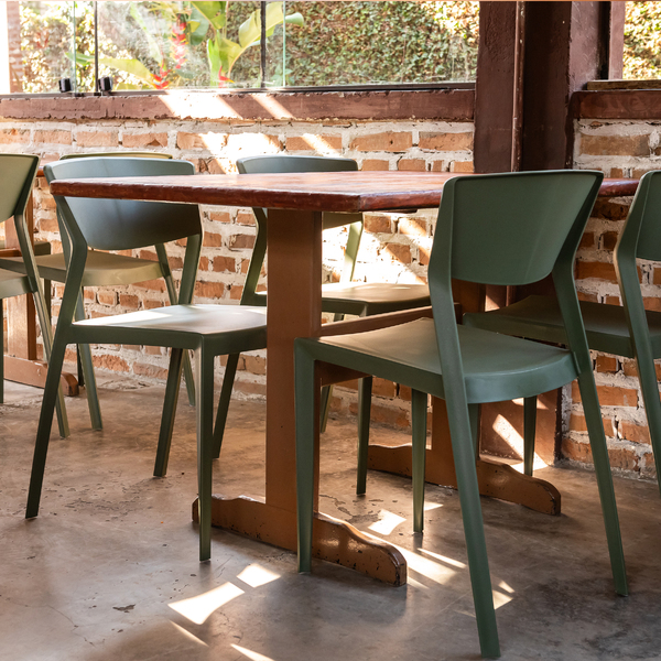 Cadeira de Jardim Plástico 79,8x47cm Verde Alecrim Oui I'm In Home