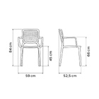 Cadeira de Jardim em Resina 84x59cm Azul Safira Tramontina