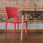 Cadeira de Jardim em Resina 84x59cm Vermelho Safira Tramontina