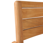 Cadeira para Jardim de Madeira Aurora Marrom 87x58x61cm Naterial