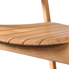 Cadeira para Jardim de Madeira Aurora Marrom 87x58x61cm Naterial