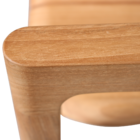 Cadeira para Jardim de Madeira Aurora Marrom 87x58x61cm Naterial