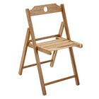 Cadeira de madeira dobravel FSC Tropicalia 52x7x42,1x77 cm Naterial
