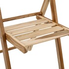 Cadeira de madeira dobravel FSC Tropicalia 52x7x42,1x77 cm Naterial