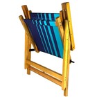 Cadeira De Madeira Dobrável Para Lazer Jardim Praia Piscina C