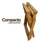 Cadeira De Madeira Dobrável Rústica Com Cabos De Aço - Vereda