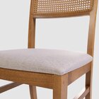 Cadeira De Madeira Dubai Slim Assento Estofado Torck Paris En