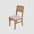 Cadeira De Madeira Dubai Slim Assento Estofado Torck Paris En