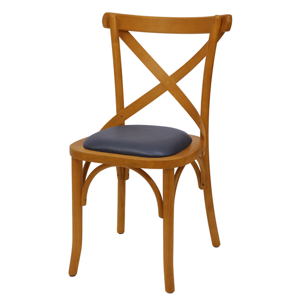 Cadeira De Madeira Maciça Estofada Em Couríssimo Mesa Jantar