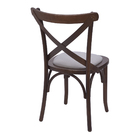 Cadeira De Madeira Maciça Estofada Em Tecido Suede Turkey Mes