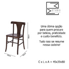 Cadeira De Madeira Maciça Mesa Jantar Para Restaurante Condom
