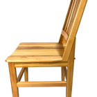 Cadeira De Madeira Maciça Para Mesa De Jantar E Cozinha - Bege