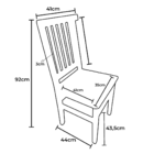 Cadeira de Madeira Mineira Marrom