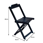 Cadeira De Madeira Preto