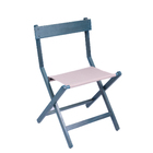 Cadeira Dobrável de Madeira Azul Esverdeado 80x46,5cm Linha Leve