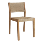 Cadeira para Jardim Madeira Teca Ribeira Marrom 84,5x47x55,5cm Naterial