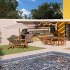 Cadeira de Madeira Tropicália 78x42cm Marrrom Naterial