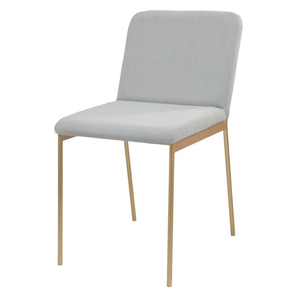 Cadeira De Metal Para Sala De Jantar Chloe Estofada Dourado/p