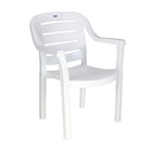Cadeira para Jardim de Plástico com Braço Miami Branca 86x67,5x63,5cm Tramontina