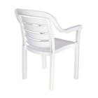 Cadeira para Jardim de Plástico com Braço Miami Branca 86x67,5x63,5cm Tramontina