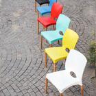 Cadeira De Plástico Pés Madeira Escritorio Cannes Preta 4 Un