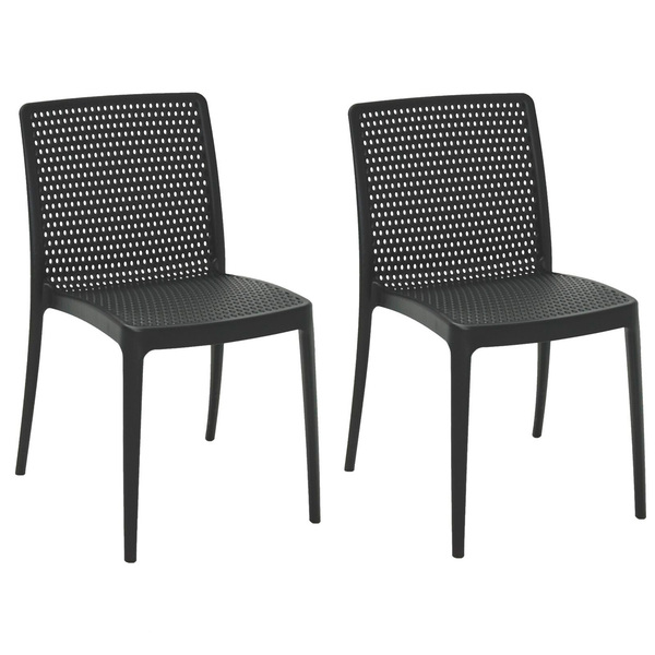 Cadeira De Polipropileno E Fibra Isabelle Summa 2un - Tramont