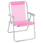 Cadeira De Praia  Beach Premium Rosa