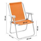 Cadeira De Praia  Grand Beach Premium Laranja