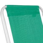 Cadeira De Praia Alta Aço Anis Mor