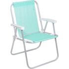 Cadeira De Praia Alta Alumínio Lazy Sannet Verde Mormaii - 02