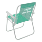 Cadeira De Praia Alta Alumínio Lazy Sannet Verde Mormaii - 02