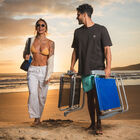 Cadeira De Praia Alta Alumínio Relax Confort Preta - Bel