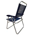 Cadeira De Praia Alta Sanete Encosto Alto Aluminio Ronchetti