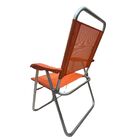 Cadeira De Praia Alta Sanete Encosto Alto Aluminio Ronchetti