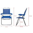 Cadeira De Praia Alta Sanete Encosto Alto Aluminio Ronchetti