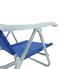 Cadeira de Praia Aluminio 6 posições Azul Bel Fix