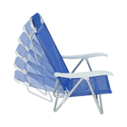 Cadeira de Praia Aluminio 6 posições Azul Bel Fix