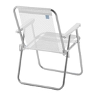 Cadeira De Praia Alumínio Beach Premium Branco