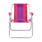 Cadeira de Praia Alumínio Infantil Rosa 34x44,5 Mor