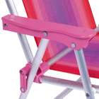 Cadeira de Praia Alumínio Infantil Rosa 34x44,5 Mor