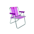 Cadeira de Praia Aluminio Infantil Rosa Bel Lazer