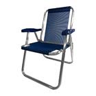 Cadeira De Praia Alumínio Zaka Plus 120kg