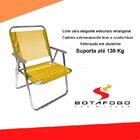 Cadeira De Praia Botafogo Extra Grande Varanda Amarela