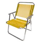 Cadeira De Praia Botafogo Extra Grande Varanda Amarela